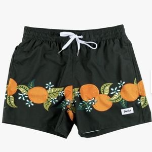 Duvin Tropical Orange Swim Short Small New With Tags